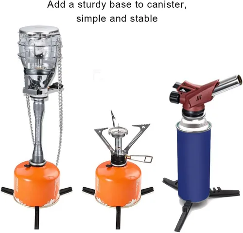 Miniatura 6 de Soporte universal plegable para bote de combustible, estabilizador de trípode Caudblor para estufas de camping, soporte compacto de tanque de gas