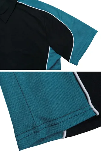 Miniatura 6 de MAGCOMSEN Polo de golf para hombre, manga corta, 3 botones, secado rápido, estilo casucal, piqué