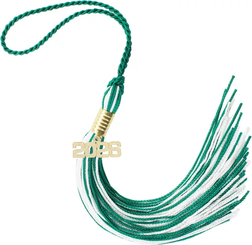 Miniatura 666 de Borla de graduación Aqua 2022, todos los colores escolares disponibles, fabricada en Estados Unidos