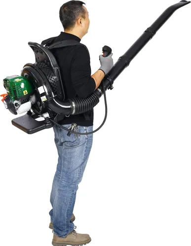 Miniatura 6 de HomVent Soplador de hojas de mochila, soplador de hojas de gas, soplador de mochila con motor de 4 tiempos de 37.7 CC, potente soplador comercial