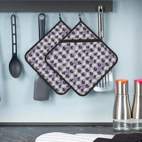 Miniatura 12 de Juego de 2 soportes para ollas resistentes al calor, para cocinar en el microondas, surfista hawaiano en soportes ondulados para ollas para horno