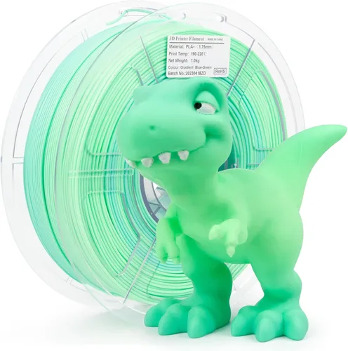 iSANMATE PLA+ Filamento para Impresora 3D, Filamento Pla 1.75mm Multicolores Gradiente, Filamento Arcoíris con Cambio de Color, Material de 205-