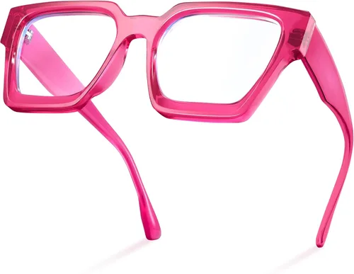 Miniatura 8 de livho Marco de gafas de gran tamaño para mujer y hombre, lentes rectangulares de moda para computadora, marco elegante *Tortuga de coco