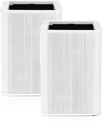 Filtro de Reemplazo 121 Compatible con Purificador de Aire Blueair Blue Pure 121, Filtros HEPA 2-en-1 con Filtro de Partículas y Carbón Activado de
