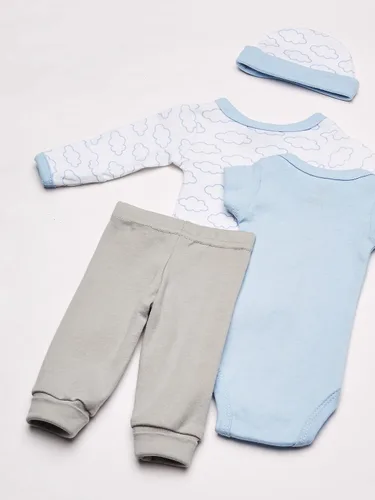 Miniatura 5 de Luvable Friends Baby Boys Cotton Preemie Layette Set