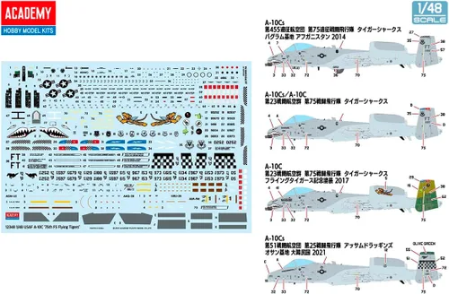 Miniatura 5 de Academy 120116 492348 1/48 USAF A-10C 75Th Fs Flying Tigers, multicolor