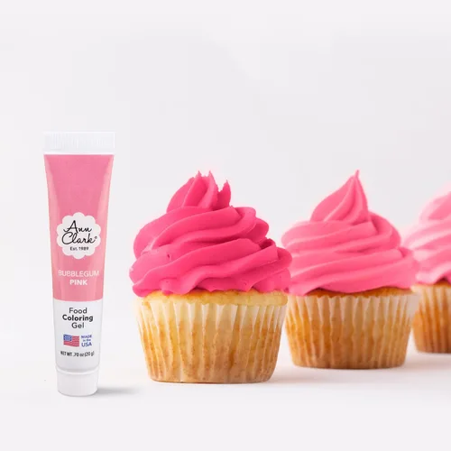 Ann Clark Bubblegum Pink - Gel colorante alimentario, 0.70 onzas, grado profesional, fabricado en Estados Unidos