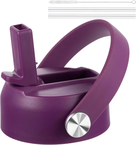 Miniatura 22 de Tapa de popote para boca ancha Hydro Flask, tapas con popote para Hydroflask de boca ancha de 12, 16, 18, 20, 32, 40 onzas, tapa de popote de Lluvia