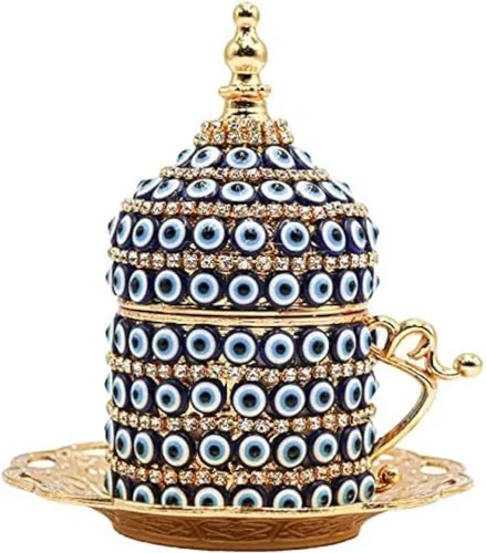 Alisveristime Juego de tazas de café turco, auténtico café turco griego árabe con platillo (mejora tu experiencia de café ahora) (1 unidad) (diseño