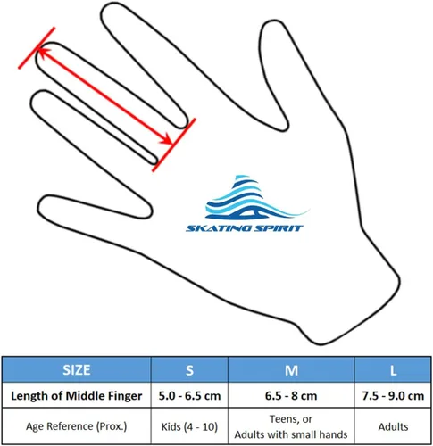Miniatura 2 de SkatingSpirit - Guantes acolchados de gel para patinaje sobre hielo con copos de nieve de diamantes de imitación (1 par), guantes antideslizantes