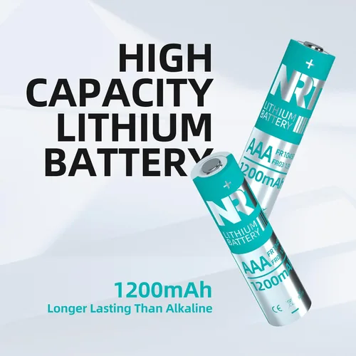 Miniatura 4 de NRT Paquete de 10 pilas AAA triple A de 1.5 V 1200 mAh de mayor duración de potencia AAA de litio baterías, no recargables (10 unidades)