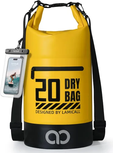 Miniatura 25 de Lamicall Mochila seca impermeable - [Durable y flotante] 5L/10L/20L/30L/40L bolsa grande impermeable con funda impermeable para teléfono para kayak