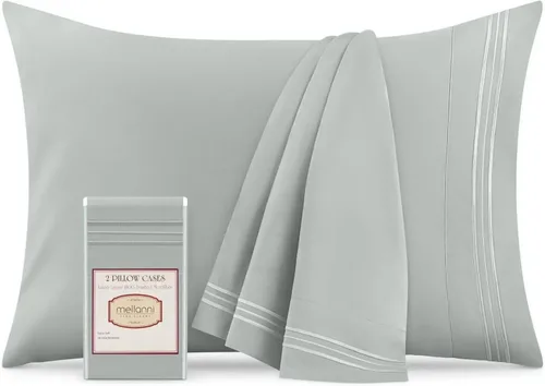 Miniatura 38 de Mellanni Fundas de almohada – Fundas de almohada lujosas, extrasuaves, refrescantes – 2 fundas de almohada de la colección Iconic – Cierre de sobre