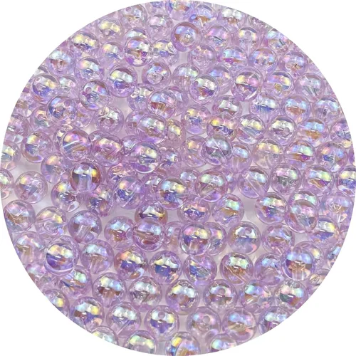 Miniatura 14 de 2000 cuentas redondas acrílicas de 0.157 pulgadas (0.157 in), cuentas espaciadoras de colores AB con agujero para bricolaje, pulseras, collares