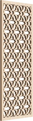 Miniatura 160 de Madison Paneles de pared decorativos de madera con calado, 9 3/8 pulgadas de ancho x 24 3/8 pulgadas de alto x 3/8 de alto, roble rojo rojo (Red Oak)