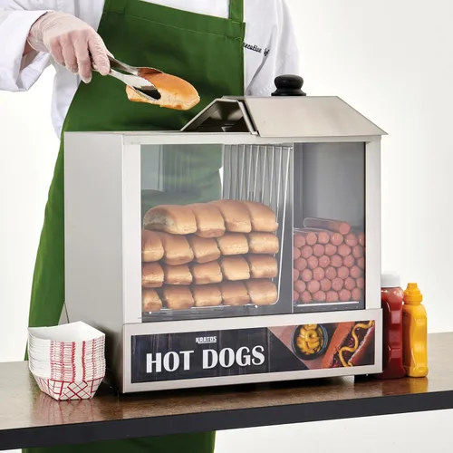 Miniatura 2 de Kratos Vaporizador eléctrico para perros calientes para encimera, comercializador comercial para tiendas de conveniencia y soportes de aperitivos