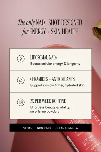 Miniatura 8 de Happy Aging Suplemento líquido NAD+ para mujeres Ribosida liposomal de nicotinamida y resveratrol inyecciones para energía, salud de la piel