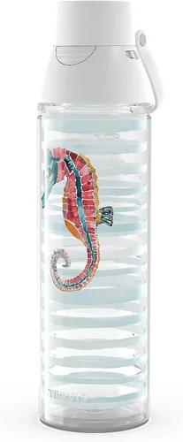 Miniatura 27 de Tervis Traveler - Vaso aislado de triple pared Sara Berrenson de algas marinas profundas mantiene las bebidas frías y calientes, 20 onzas, acero