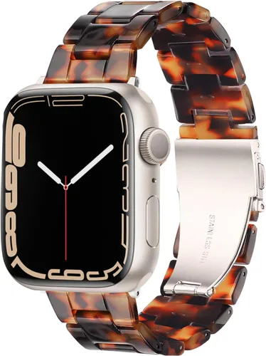 Miniatura 39 de HOPO Compatible With Apple Watch Band Thin Lightweight Resin Strap Bracelet Fashion Wristband Replacement For iWatch Bands Series Ultra 11 10 9 8 7