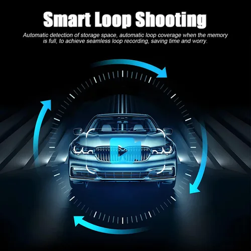 Miniatura 5 de Cámara de salpicadero para autos, espejo retrovisor de seguridad, cámara de 4,3 pulgadas Full HD 1080P, espejo retrovisor inteligente para autos