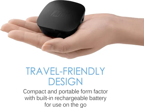 Miniatura 7 de MEE audio Connect - Transmisor de audio Bluetooth para hasta 2 auriculares/altavoces inalámbricos, adaptador de transmisión Bluetooth con AptX