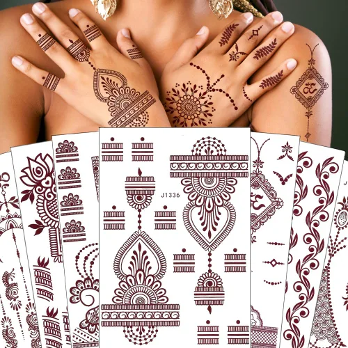 Miniatura 16 de Xmasir 210 Piezas Tatuajes Temporales para Niños, Estilos Mixtos Tatuajes que Brillan en la Oscuridad Pegatinas para Niños y Niñas Flor Mariposa