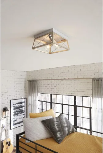 Miniatura 2 de Progress Lighting Briarwood Collection - Lámpara de techo de 1 luz, montaje empotrado para luces interiores de cocina, pasillo, dormitorio, sala