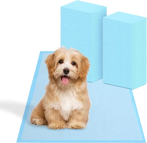 Miniatura 17 de FluffyDream Almohadilla de Entrenamiento Impermeable Súper Absorbente para Perros y Cachorros, Almohadilla para Mascotas para Entrenar en Casa, Azul