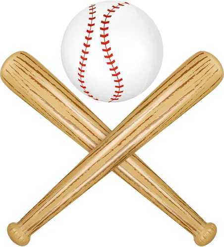 Lewtemi Juego de 3 pelotas inflables de béisbol para playa, incluye 2 bates de béisbol inflables y pelota de piscina de playa, regalos de fiesta de