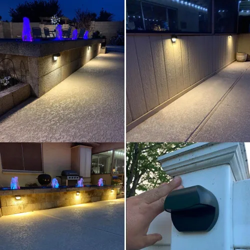 Miniatura 3 de Luces LED para Cubierta Exterior Iluminación de Paisaje de Bajo Voltaje 12V CA/CC Aluminio Fundido Luces de Poste de Patio Escalón Luces de Montaje