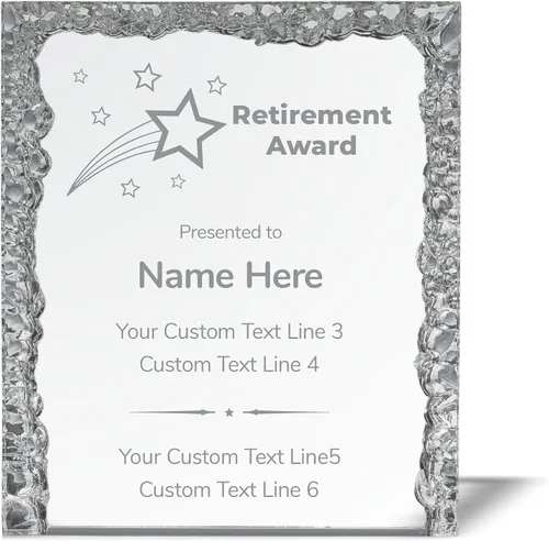 Miniatura 9 de Trofeo grabado personalizado Premios acrílicos personalizados con grabado Estrella brillante Más allá Marcar la diferencia Jubilación