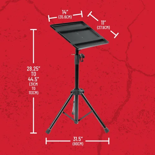 Miniatura 6 de Gator Frameworks Soporte de trípode para laptop y proyector con ajuste de altura y inclinación (GFWLAPTOP1500)