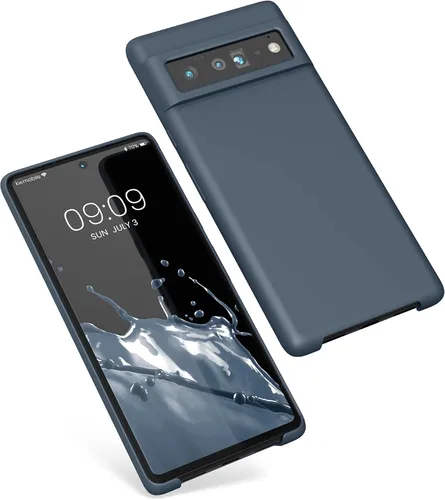 Miniatura 563 de kwmobile Funda Compatible con Google Pixel 6 Pro - Funda de teléfono de silicona TPU con acabado suave - Azul Arrecife
