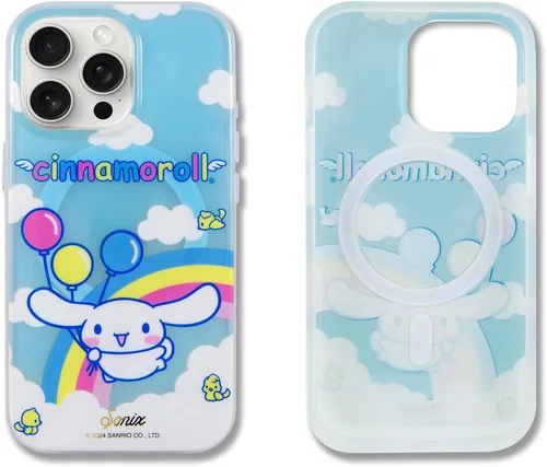 Miniatura 55 de Sonix x Sanrio - Funda para iPhone 15 Pro, compatible con MagSafe, probada en caídas de 10 pies, adivinador Kuromi