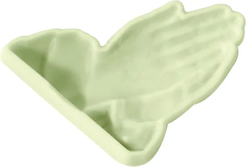 Miniatura 11 de JEM PopIt - Molde para decoración de pasteles, manos rezando, tamaño pequeño y grande, color blanco