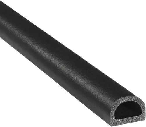Miniatura 9 de Trim-Lok Sello de goma en forma de D – 1 pulgada de altura, 1 pulgada de ancho, 125 pies de longitud – Sello de espuma EPDM con cinta adhesiva BT