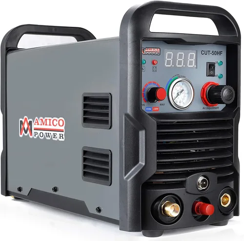 Miniatura 2 de Amico CHF-50, cortador de plasma de arco piloto profesional de 50 amperios, corte limpio de 4/5 pulgadas, corte de doble voltaje de 110/230 V.