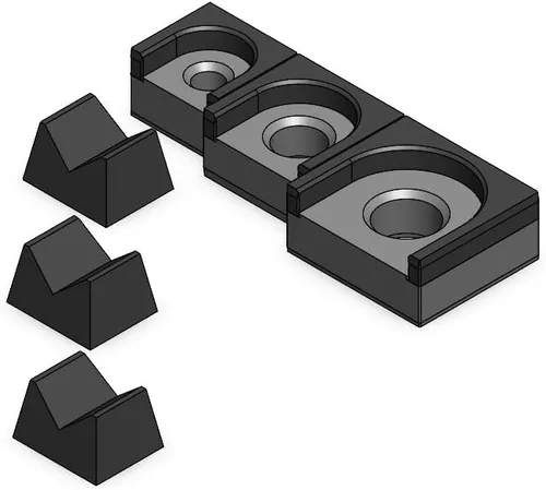 Miniatura 9 de MagAttach Juego de organizador de trinquete (juego de 3 piezas (2 paquetes), Verde/Negro)