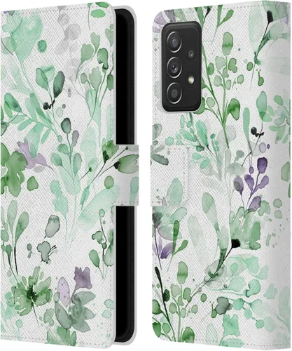 Miniatura 10 de Head Case Designs Officially Licensed Ninola Gold Plants Wild Grasses Leather Wallet Case Compatible with Samsung Galaxy A53 5G (2022)