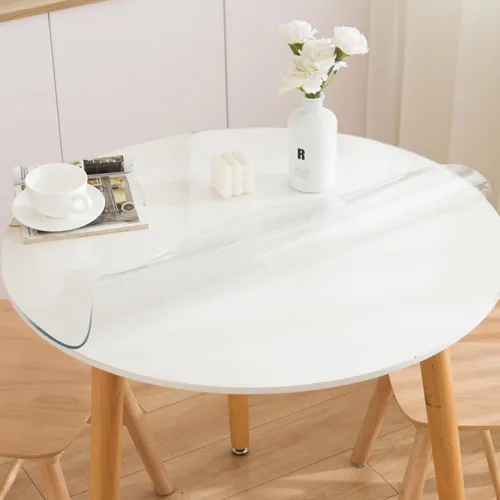 Miniatura 8 de Protector de mesa redondo transparente de 36 pulgadas, protector redondo transparente para mesa de comedor, 0.059 in de grosor, impermeable