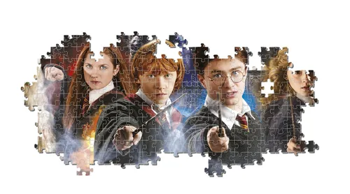 Miniatura 4 de Clementoni - Harry Potter Panorama Puzzle 1000pcs Potter-1000 Hecho en Italia, 1000 Piezas, Panorámico, Películas Famosas, Diversión para Adultos