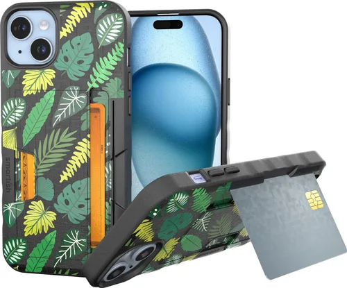 Miniatura 78 de Smartish Funda tipo cartera para iPhone 13 Pro – Wallet Slayer Vol. 2 [delgada + protectora] tarjetero con función atril - Black Tie Affair