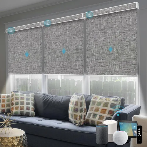 Miniatura 32 de SmartWings Persianas motorizadas con control remoto para ventanas, persianas enrollables Matter 100% opacas, automáticas, eléctricas inteligentes