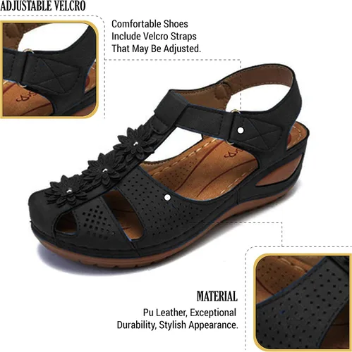 Miniatura 5 de Vimisaoi - Sandalias de plataforma, con velcro, de verano, atléticas y cómodas, para mujer