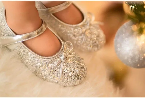 Miniatura 5 de Otter MOMO Zapatos planos de bailarina para niña, con lazo decorativo, ideales para llevar con vestido y combinan bien con flores, para escuela
