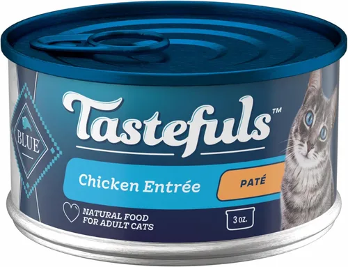 Miniatura 22 de Blue Buffalo Tastefuls - Paquete variado de comida húmeda natural para gatos, pollo, pavo y pollo, pescado y atún de océano, latas de 5.5 onzas
