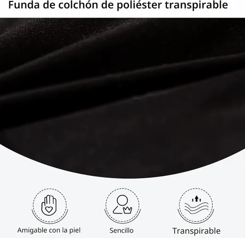 Miniatura 8 de MAXYOYO Colchón tipo futón, acolchado, japonés, para cama, extragrueso, plegable, transpirable, tumbona para el suelo, cama de invitados para sofá