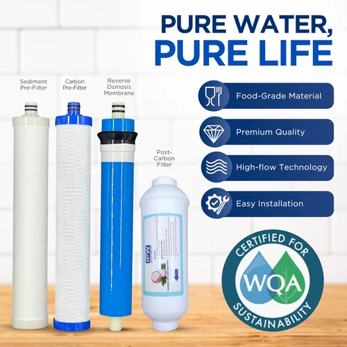 Miniatura 7 de Culligan AquaCleer AC-30 - Cartucho, filtro y membrana de repuesto compatible con sistema de ósmosis inversa, 4