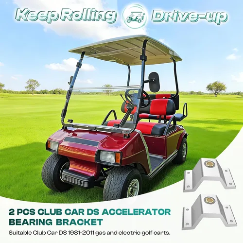Miniatura 2 de DRIVE UP Soportes de cojinete del acelerador del carro de golf para el coche del club DS 1981-2011 carritos de golf, Club Car DS Accelerator Rod