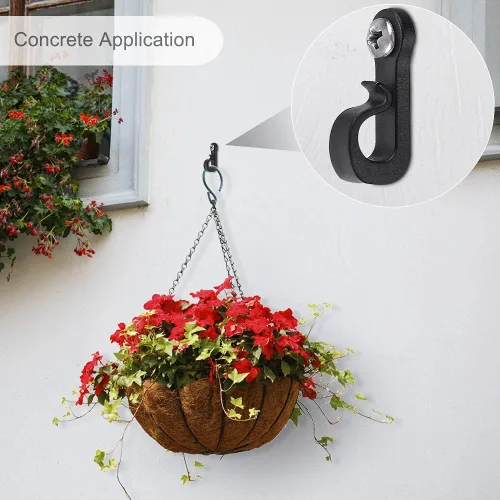 Miniatura 4 de SELEWARE Q - Ganchos para colgar luces de cadena, Navidad con tornillo, ganchos para interiores y exteriores, clips para colgar luces de hadas